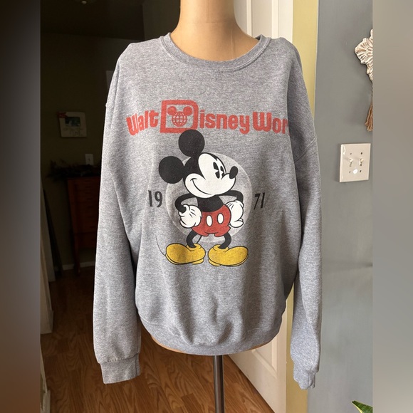 Walt Disney World 1971 Grey Sweatshirt Women’s M - Picture 1 of 9